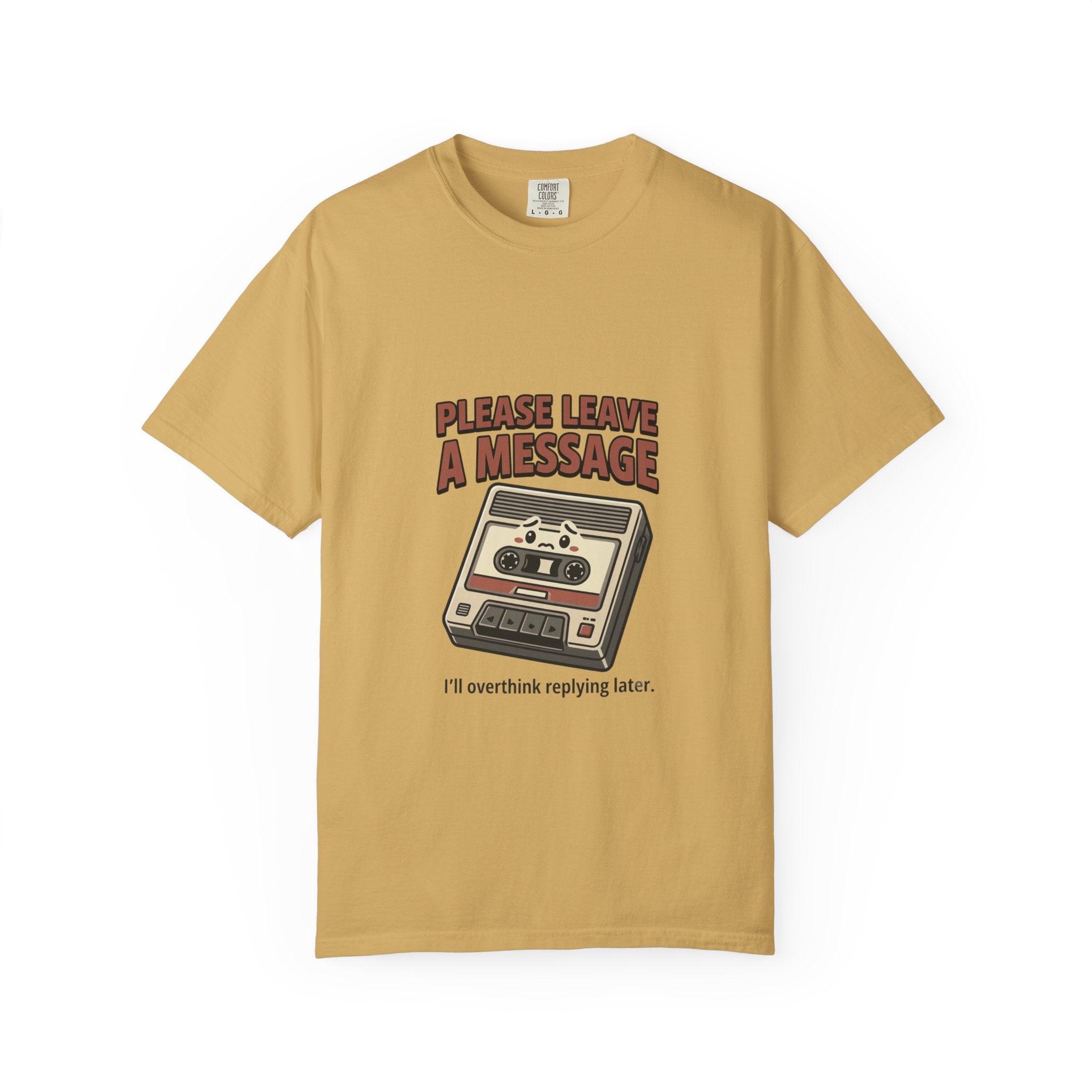 T-Shirt — "Please Leave a Message" Retro Cassette Tee