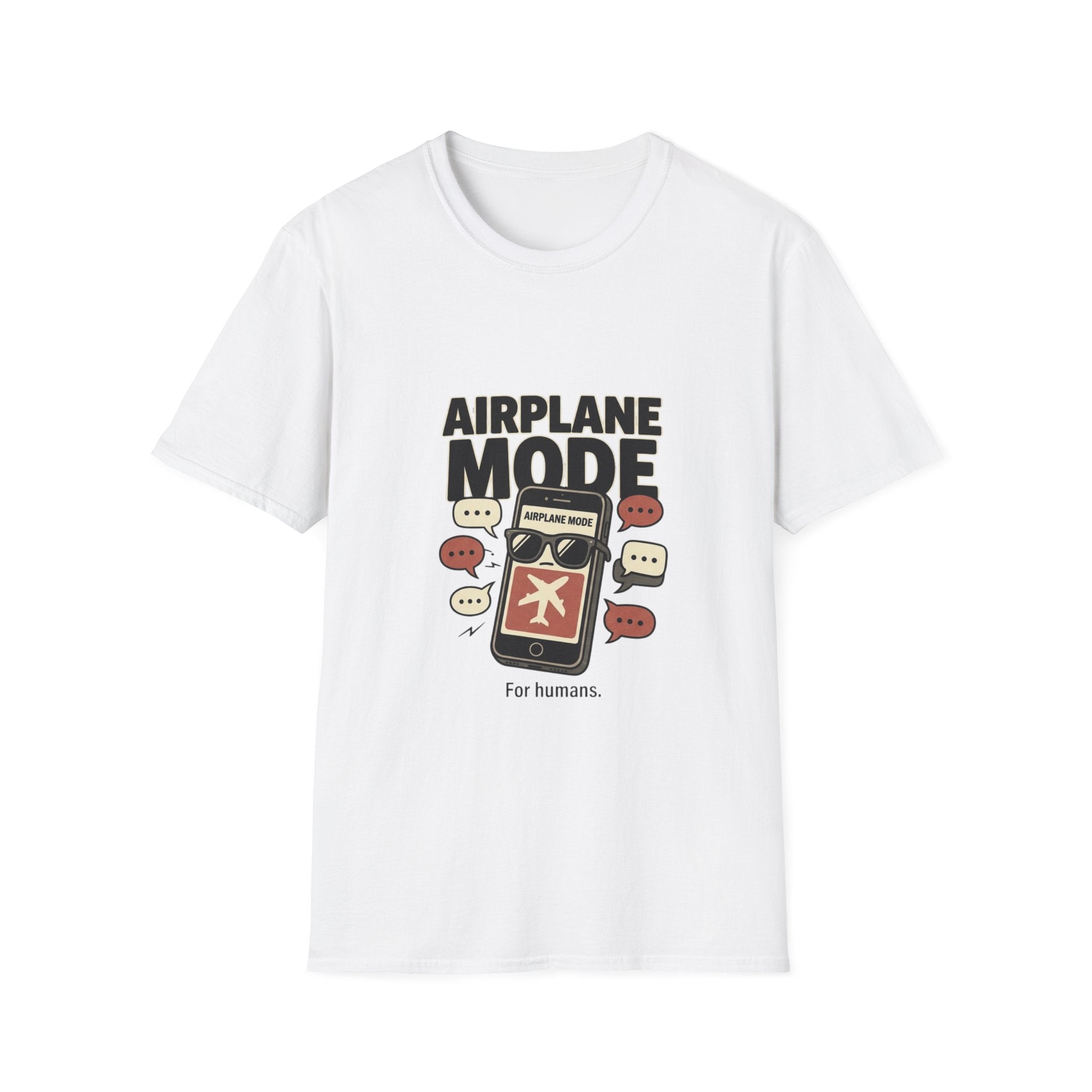 Airplane Mode T-Shirt — Funny Phone Off Graphic Tee