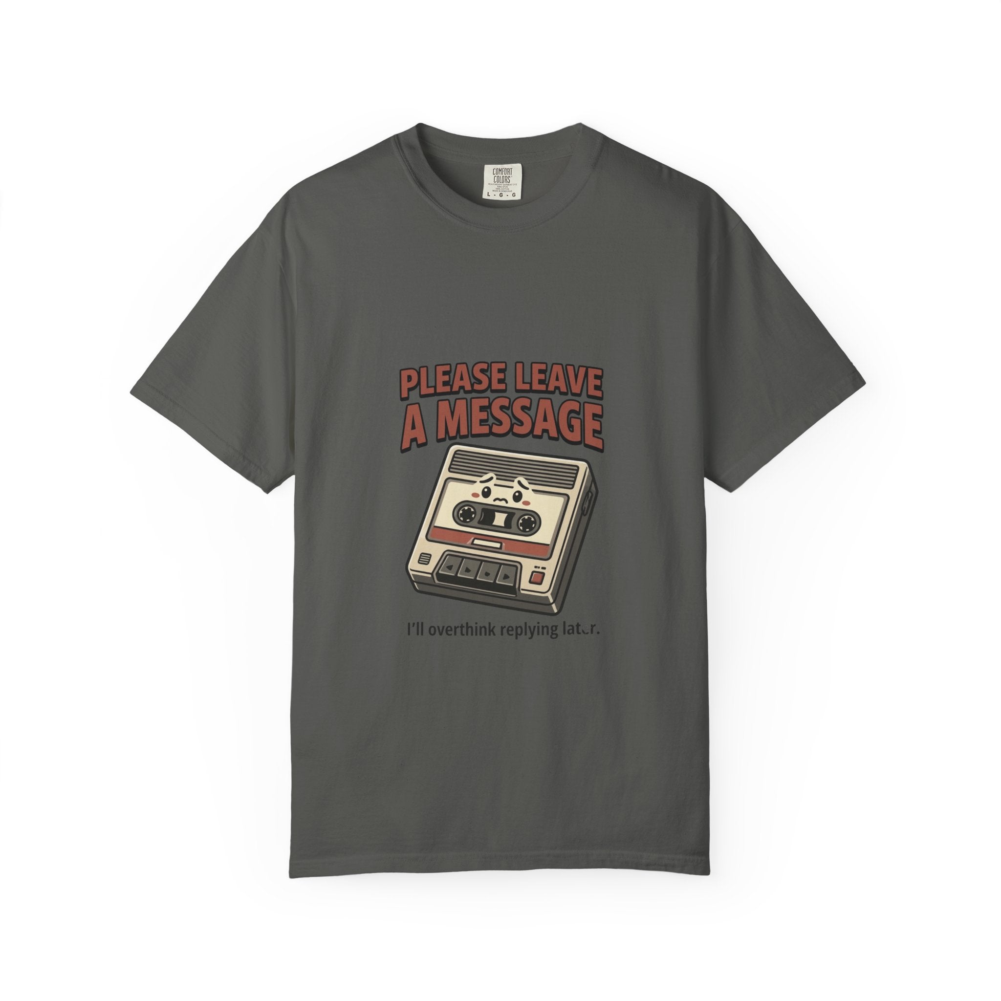 T-Shirt — "Please Leave a Message" Retro Cassette Tee