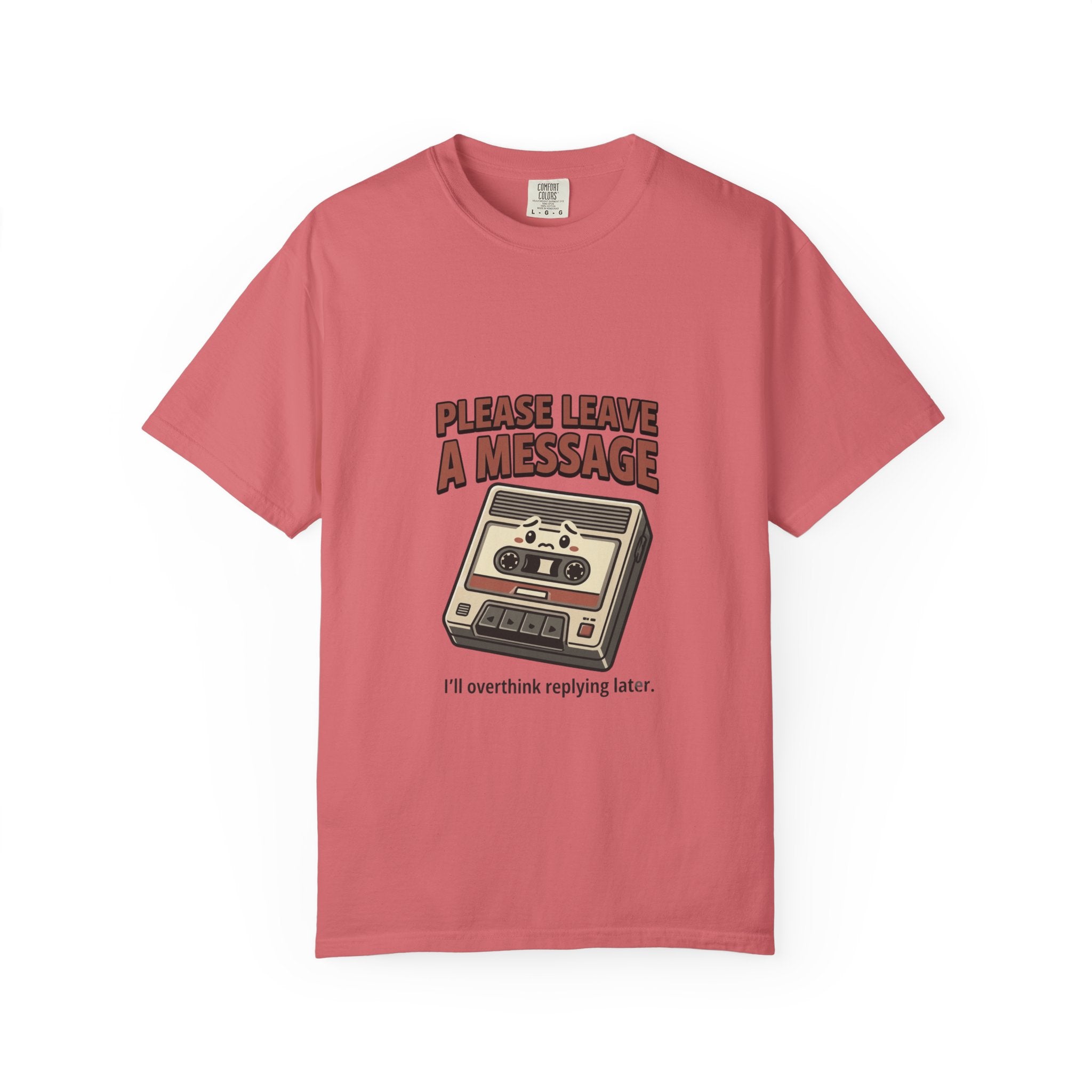 T-Shirt — "Please Leave a Message" Retro Cassette Tee