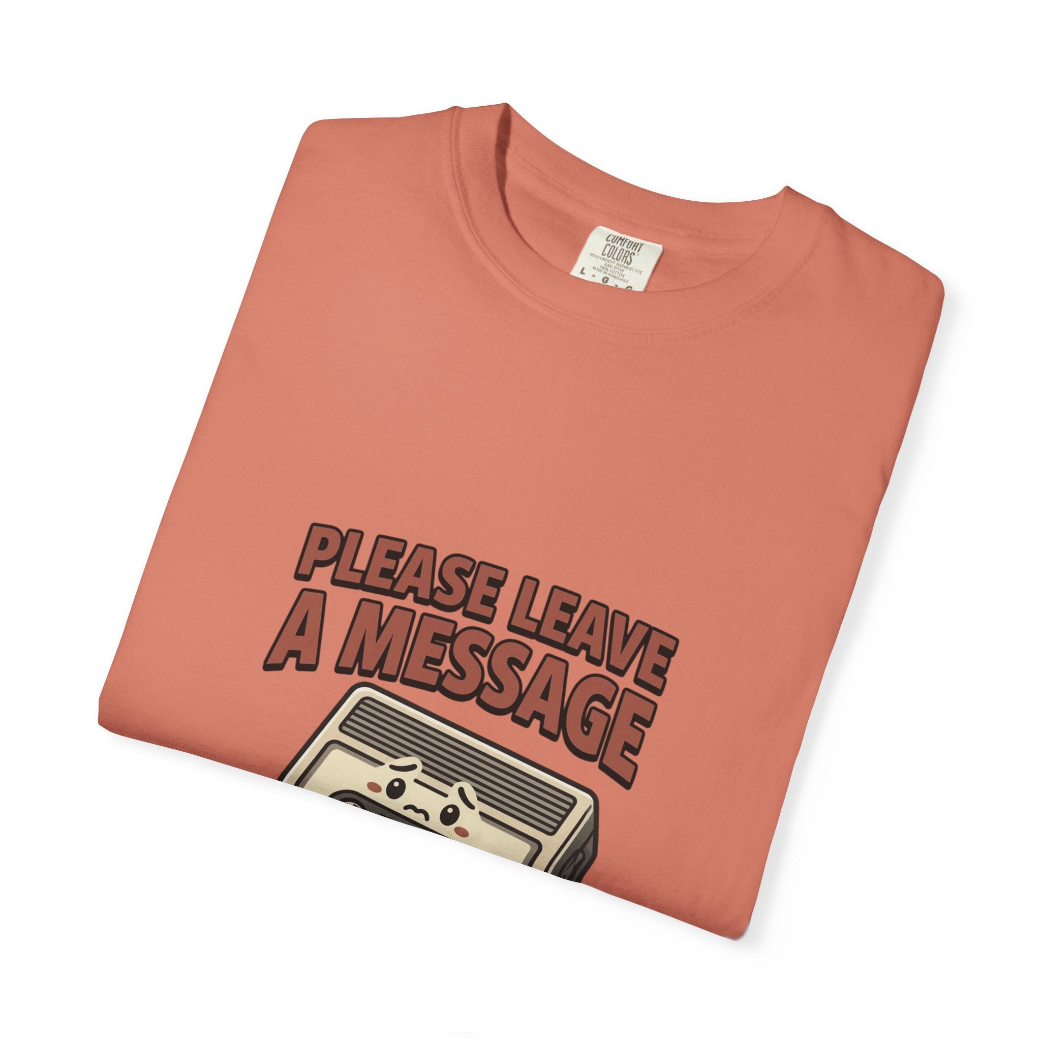 T-Shirt — "Please Leave a Message" Retro Cassette Tee