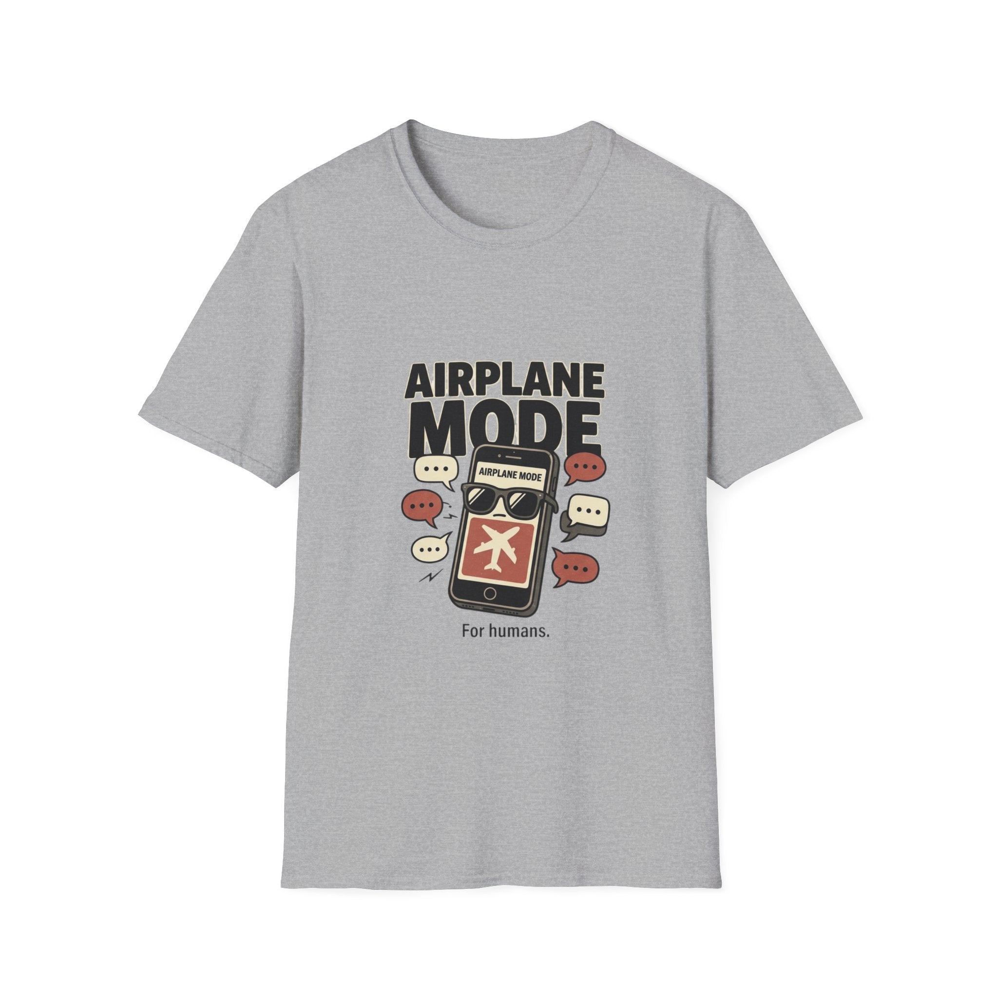 Airplane Mode T-Shirt — Funny Phone Off Graphic Tee
