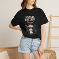 Social Battery Low T-Shirt — Funny Introvert Tee (Please Recharge Later)