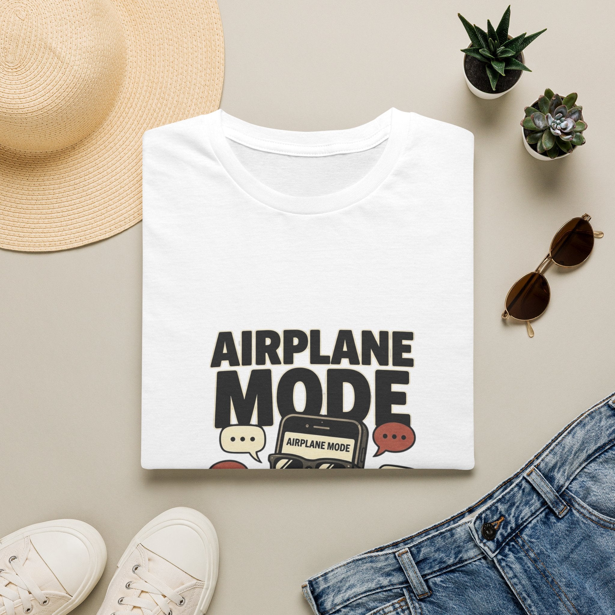Airplane Mode T-Shirt — Funny Phone Off Graphic Tee