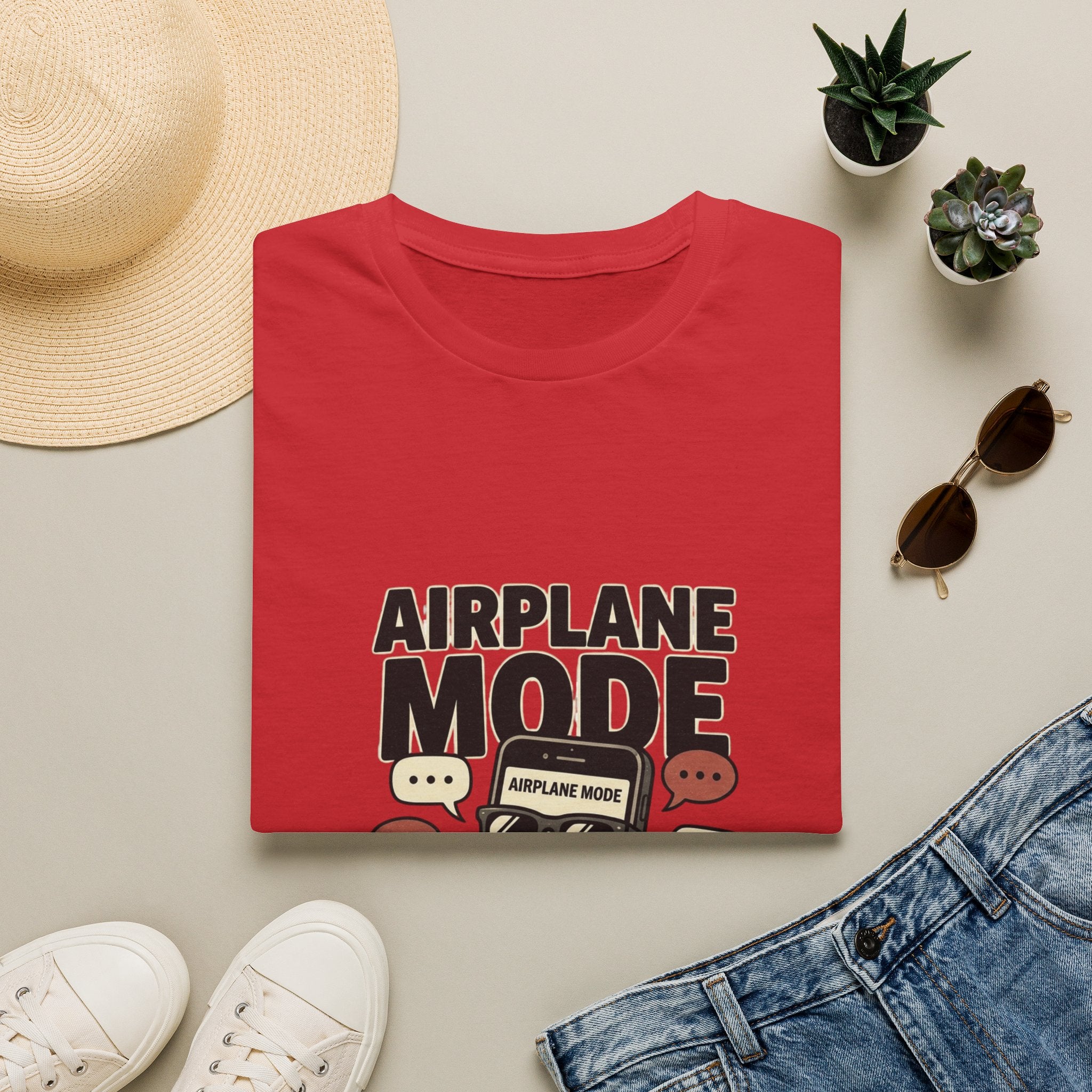 Airplane Mode T-Shirt — Funny Phone Off Graphic Tee