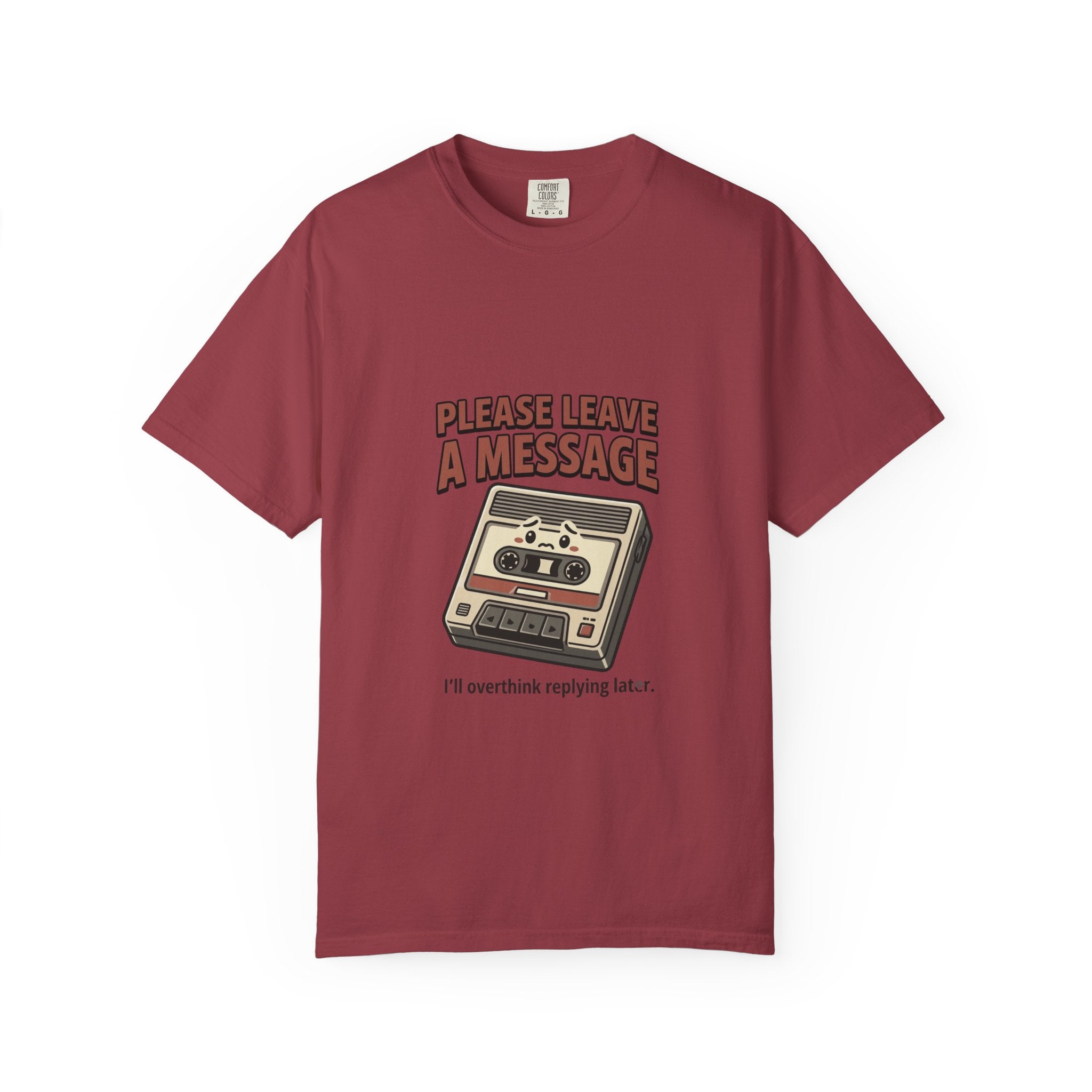 T-Shirt — "Please Leave a Message" Retro Cassette Tee