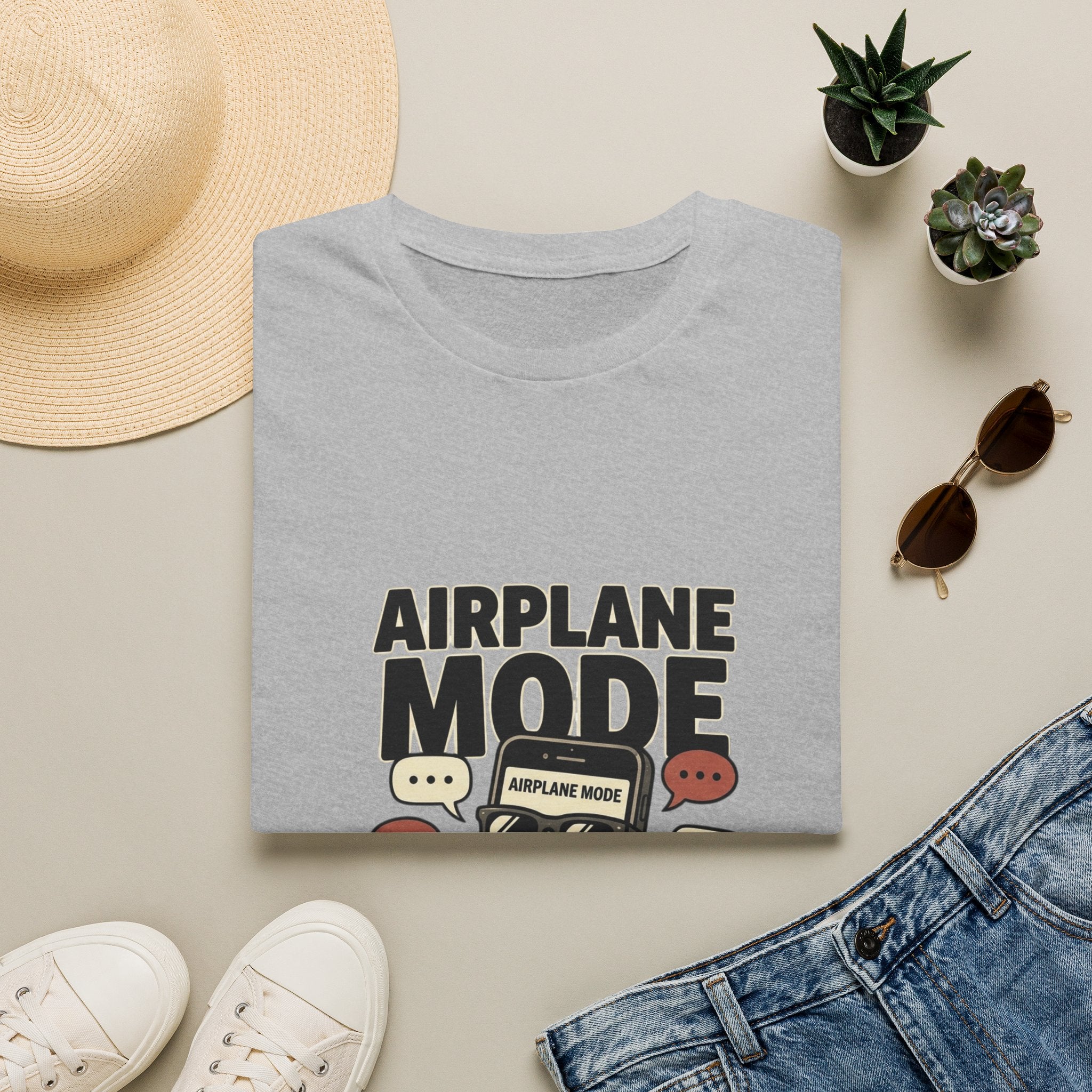 Airplane Mode T-Shirt — Funny Phone Off Graphic Tee