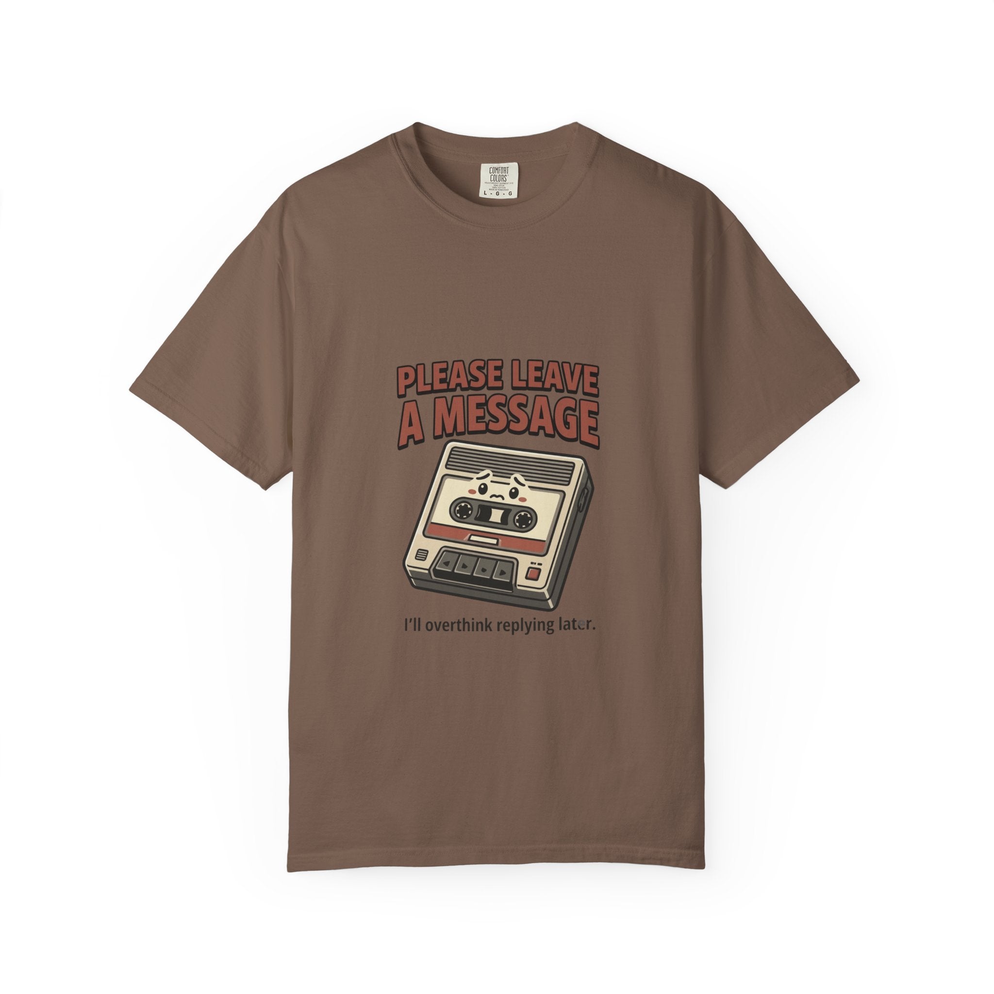 T-Shirt — "Please Leave a Message" Retro Cassette Tee