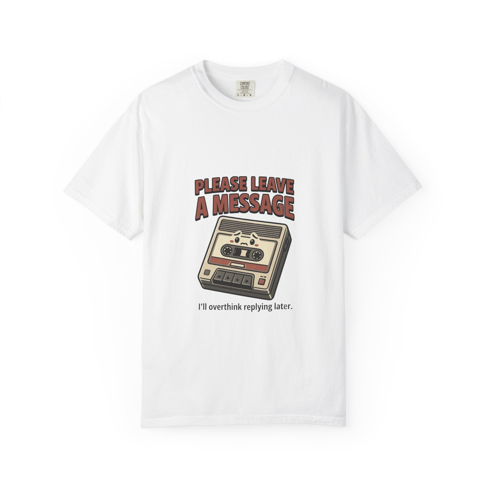 T-Shirt — "Please Leave a Message" Retro Cassette Tee